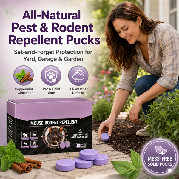 All-Natural Peppermint & Cinnamon Pest & Rodent Repellent Pucks