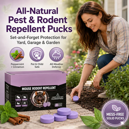 All-Natural Peppermint & Cinnamon Pest & Rodent Repellent Pucks