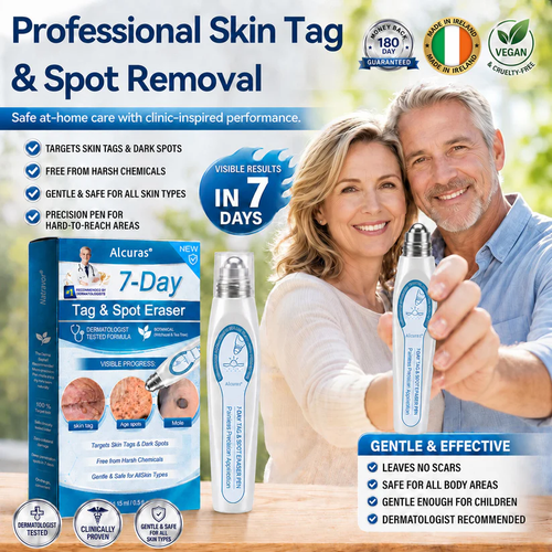 Alcuras® 7-𝐷𝑎𝑦 𝗧𝐚𝐠 & 𝗦𝗽𝐨𝐭 𝐄𝐫𝒂𝒔𝒆𝒓(Zero Pain, Zero 𝐒𝐜𝐚𝒓𝒔 Rollerball)