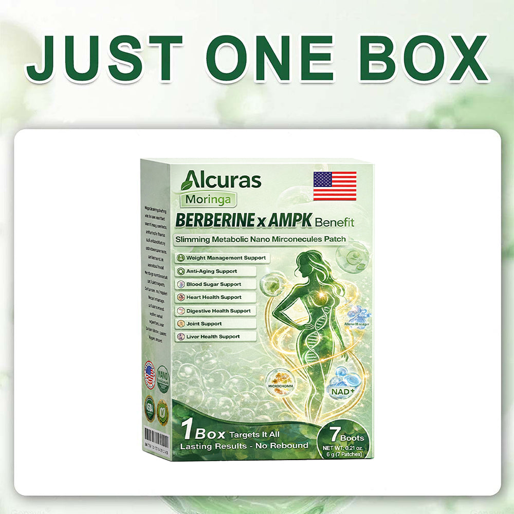 Official Store| 🧑‍⚕️Alcuras™ Moringa × Berberine × AMPK 8-Benefit Slimming & Metabolic Nano Microneedle Patch 🇺🇸  Just once a day · Visible changes in 7 days  ✅ For obesity, loose skin, diabetes, sleep apnea, joint issues, and more