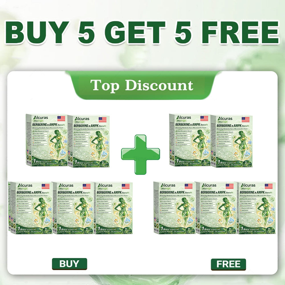 Official Store| 🧑‍⚕️Alcuras™ Moringa × Berberine × AMPK 8-Benefit Slimming & Metabolic Nano Microneedle Patch 🇺🇸  Just once a day · Visible changes in 7 days  ✅ For obesity, loose skin, diabetes, sleep apnea, joint issues, and more